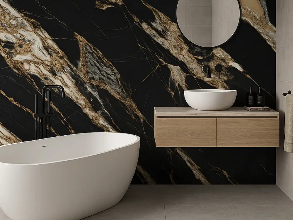 Mermer Efektli Fayans Döşeme 